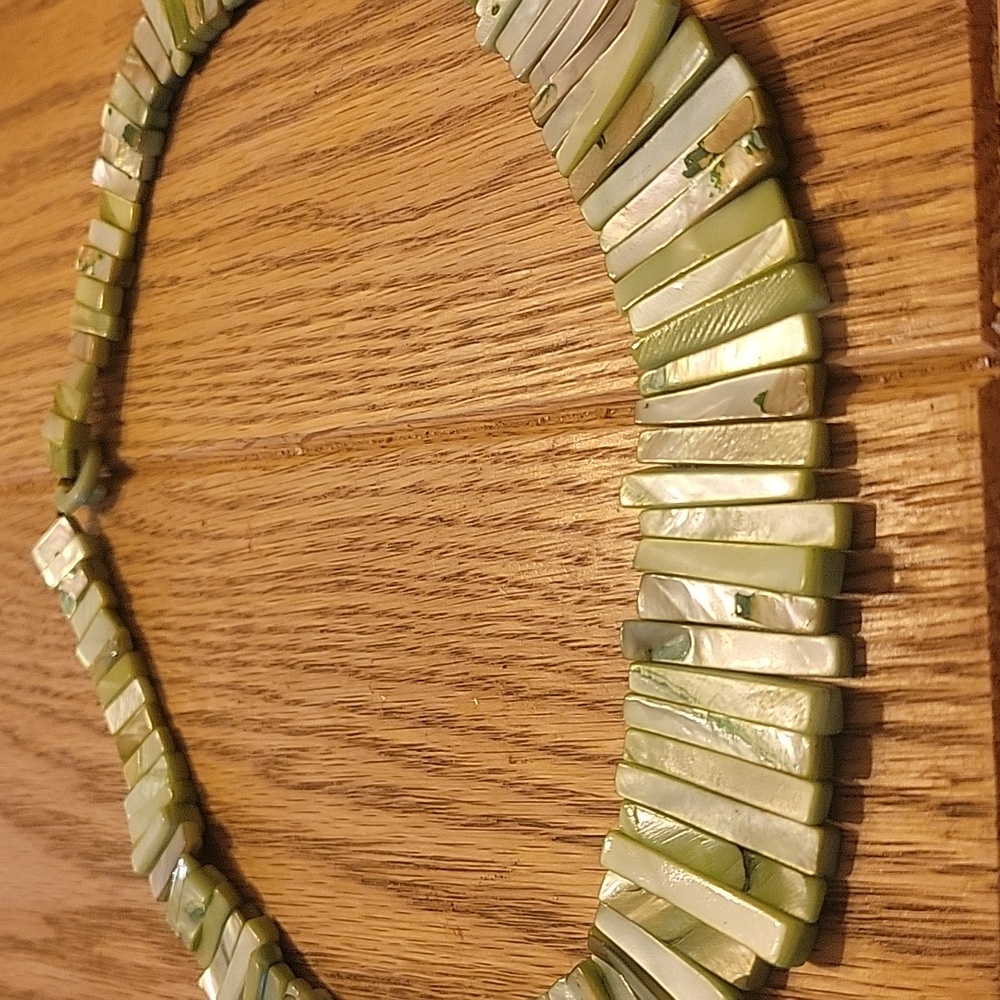 Green Shell Necklace - image 3